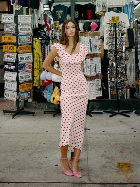 Realisation Par Dresses & Skirts - Realisation Par The Claudia Dress in Super Dot